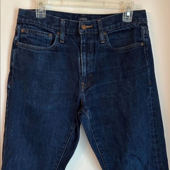 J. Crew Mens Selvedge Deep Indigo Straight leg Jeans dark wash 31X30 Classic EUC - Picture 2 of 13